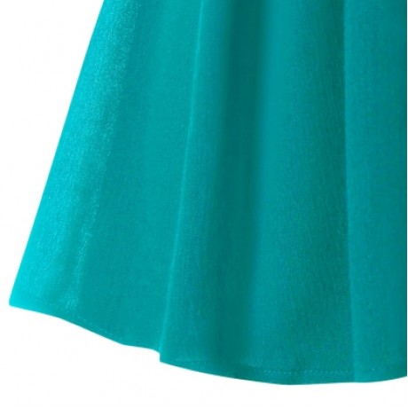 Plus Size Lace Trim Smocked Women Tank Top (MEDIUM TURQUOISE)