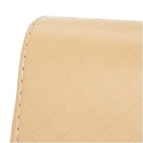 Car PU Leather Air Outlet Hanging Storage Box Holder Phone Card Sunglasses  (BEIGE)