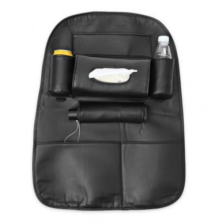 Car Multifunctional Seat Back Hanging Storage Bag (BLACK)