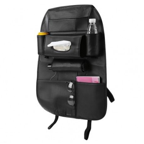 Car Multifunctional Seat Back Hanging Storage Bag (BLACK)
