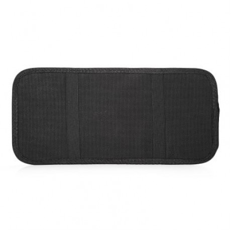 Car Sun Visor CD DVD VCD Holder 10 Discs Storage Clip (BLACK)