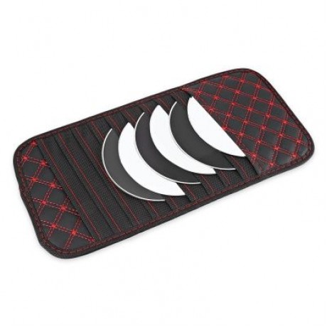 Car Sun Visor CD DVD VCD Holder 10 Discs Storage Clip (BLACK)
