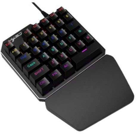 HXSJ J100 One-handed Gaming Mechanical Keyboard (BLACK)