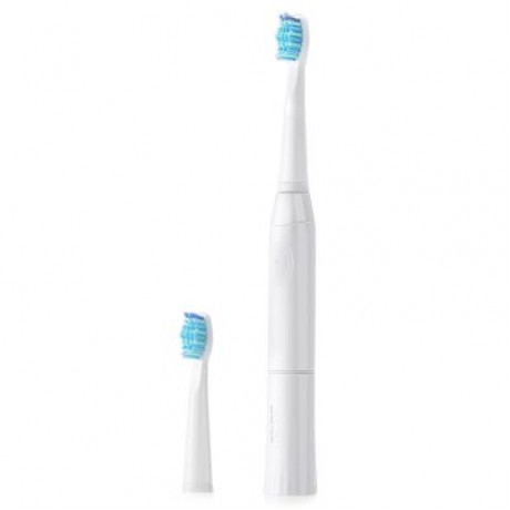 SEAGO E2 Waterproof Sonic Electric Toothbrush with 2 Brush Heads (WHITE)