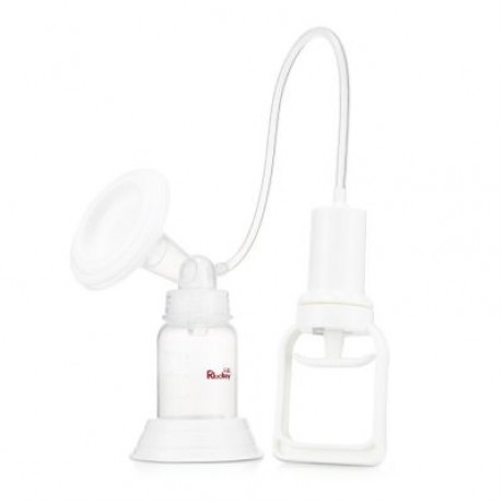 Rluckey Push-pull Type Manual Breast Pump Baby Breastfeeding Milk Bottle (TRANSPARENT)