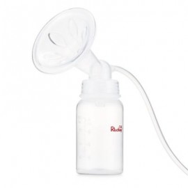 Rluckey Push-pull Type Manual Breast Pump Baby Breastfeeding Milk Bottle (TRANSPARENT)