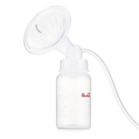 Rluckey Push-pull Type Manual Breast Pump Baby Breastfeeding Milk Bottle (TRANSPARENT)