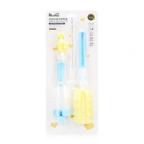 Rluckey L - MS004 Baby Nipple Drinking Straw Bottle Brush Cleaning Set (MULTI)
