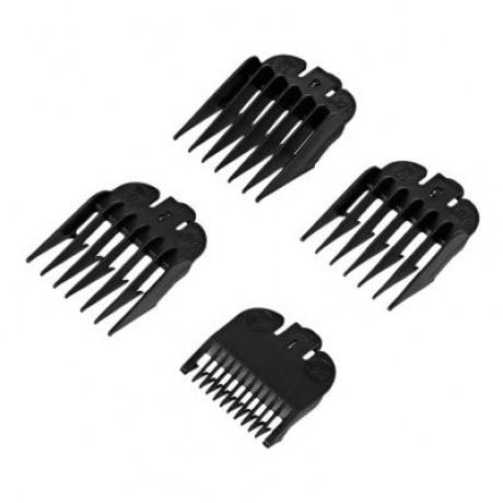 Kemei KM - 1032 Adjustable Cordless Powerful Motor Hair Clipper with 4 Guide Comb (GOLD)