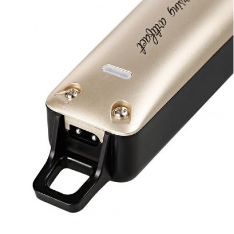 Kemei KM - 1032 Adjustable Cordless Powerful Motor Hair Clipper with 4 Guide Comb (GOLD)