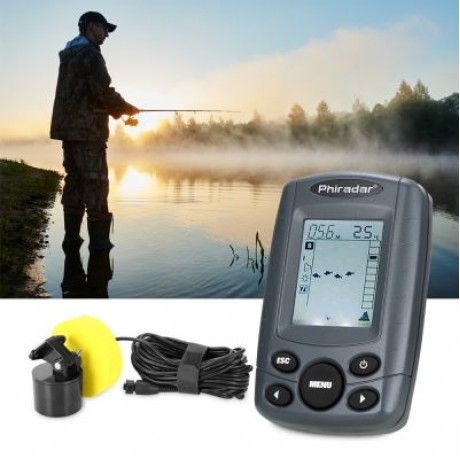 Phiradar FF108A Fish Finder Wired Portable Fishing Equipment Outdoor Tool (GRAY)