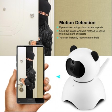 LY - 100PD6 1080P HD WIFI CAMERA FOR HOME SECURITY (WHITE)