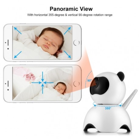 LY - 100PD6 1080P HD WIFI CAMERA FOR HOME SECURITY (WHITE)