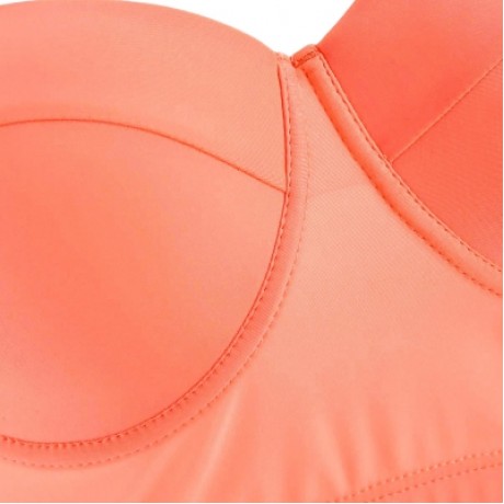 Plus Size High Waist Halter Polka Dot Bikini (SUNRISE ORANGE)