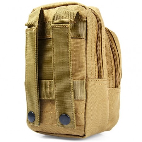 X2 Outdoor Mobile Phone Pocket Waist Bag Sundries Pack Hiking Cycling Supplies (BLACK)