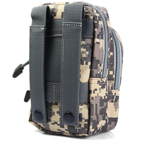X2 Outdoor Mobile Phone Pocket Waist Bag Sundries Pack Hiking Cycling Supplies (BLACK)