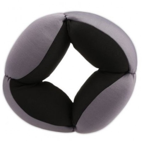 A Annular Nap Pillow Office Lazy Sleep Cushion Blinker Circle Neck Protection (BLACK)