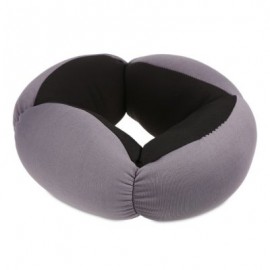 A Annular Nap Pillow Office Lazy Sleep Cushion Blinker Circle Neck Protection (BLACK)