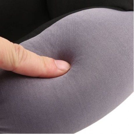 A Annular Nap Pillow Office Lazy Sleep Cushion Blinker Circle Neck Protection (BLACK)