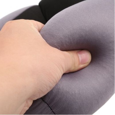 A Annular Nap Pillow Office Lazy Sleep Cushion Blinker Circle Neck Protection (BLACK)