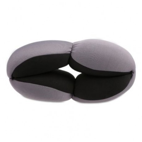 A Annular Nap Pillow Office Lazy Sleep Cushion Blinker Circle Neck Protection (BLACK)