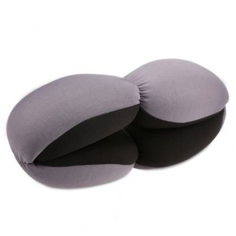 A Annular Nap Pillow Office Lazy Sleep Cushion Blinker Circle Neck Protection (BLACK)