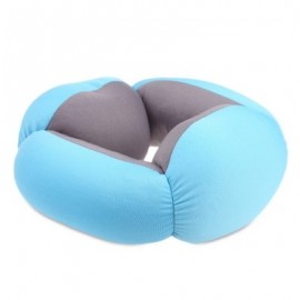 A Annular Nap Pillow Office Lazy Sleep Cushion Blinker Circle Neck Protection (BLUE)