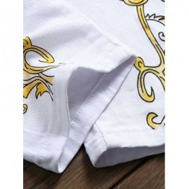 Color Block Print Slim Fit Jeans (WHITE)