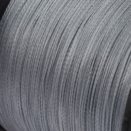 Yudeli 500m 4 Strands Super Strong PE Braided Fishing Line (GRAY)