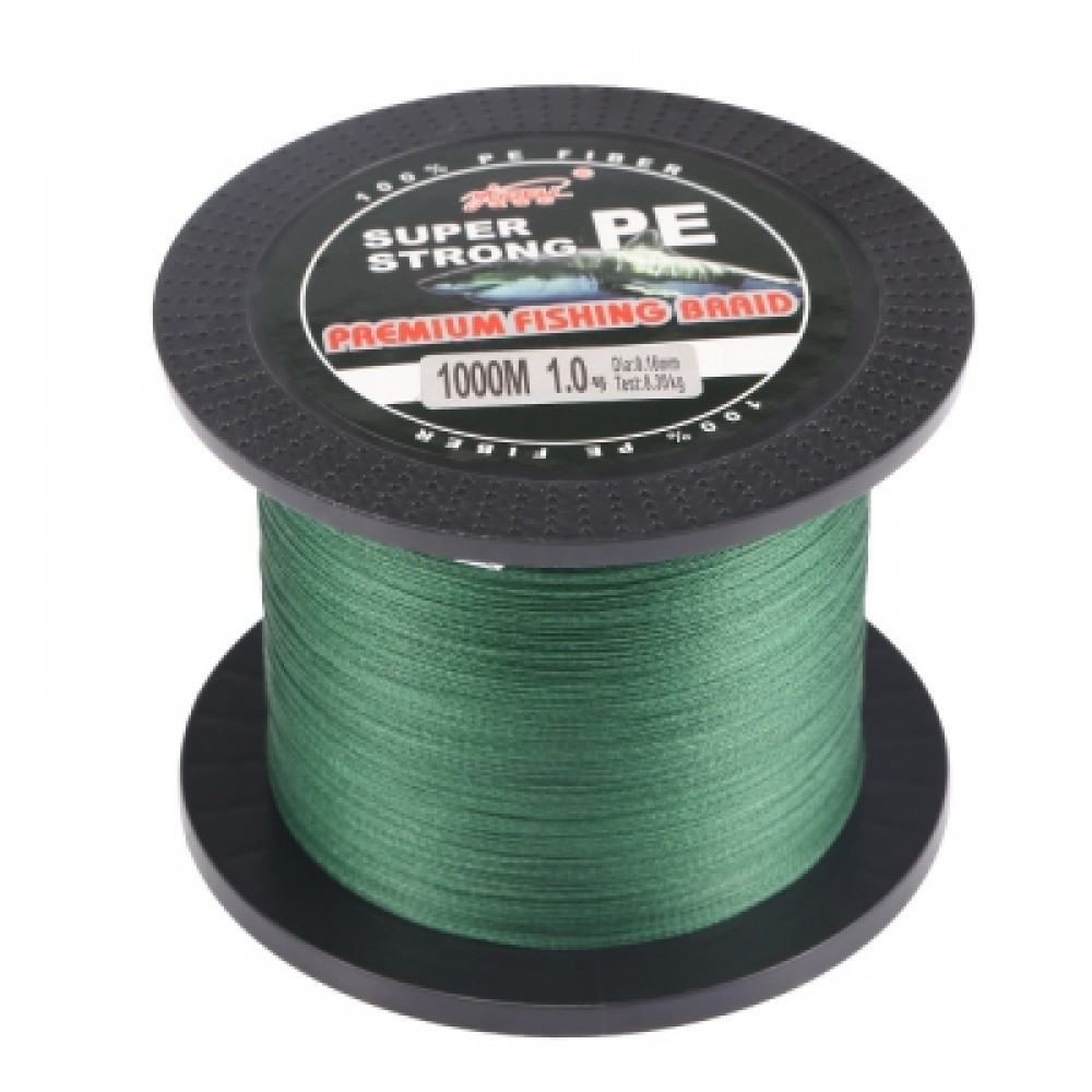 Yudeli 1000m 4 Strands Super Strong PE Braided Fishing Line (GREEN)