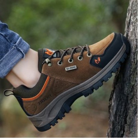 Men's Outdoor Sports Non-slip Hiking Shoes (BROWN)
