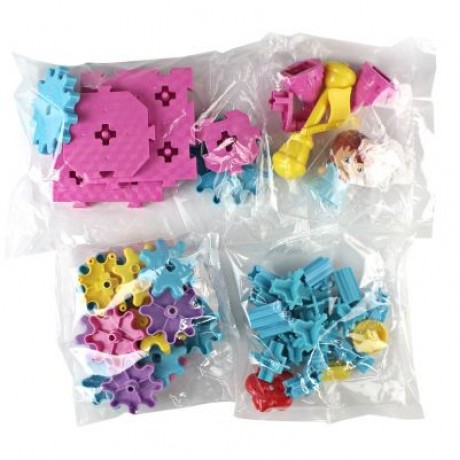 YOUZHI TS5403A - 2 55PCS Kids Assembled Gear Building Blocks Castle Toys (MULTI)