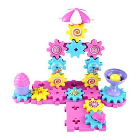 YOUZHI TS5203A - 2 48PCS Assembled Gear Building Blocks Candy Toys (MULTI)