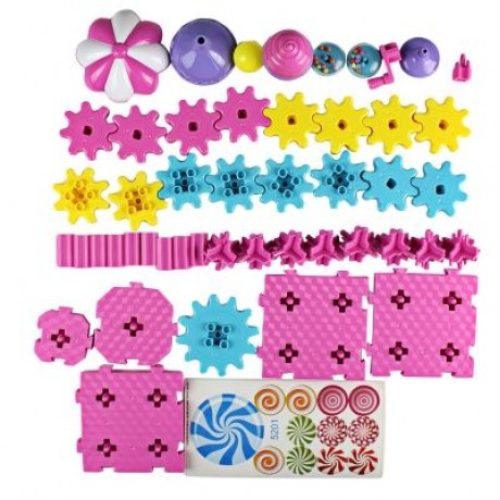 YOUZHI TS5203A - 2 48PCS Assembled Gear Building Blocks Candy Toys (MULTI)