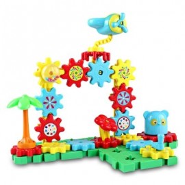 YOUZHI TS5103A - 2 54PCS Assembled Gear Building Blocks Amusement Park (MULTI)