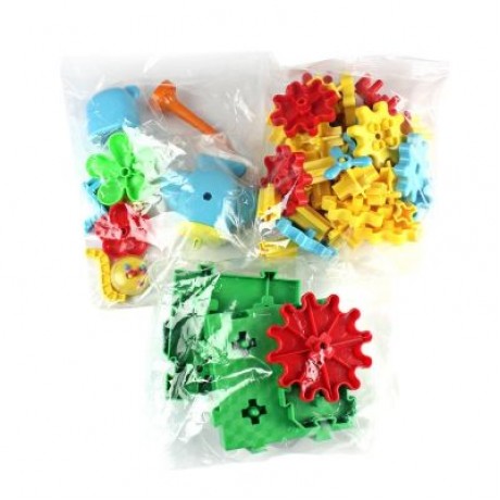 YOUZHI TS5103A - 2 54PCS Assembled Gear Building Blocks Amusement Park (MULTI)