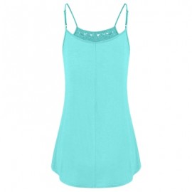 Lace Crochet Spaghetti Strap Tank Top (MINT GREEN)