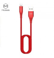 Mcdodo CA - 5090 8 Pin Fast Charging Cable Nylon LED Indicator 2A 1.2M for iPhone (RED)