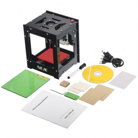 NEJE DK - 8 - KZ 1000mW High Power Laser Engraver Printer Cutter Machine (BLACK)