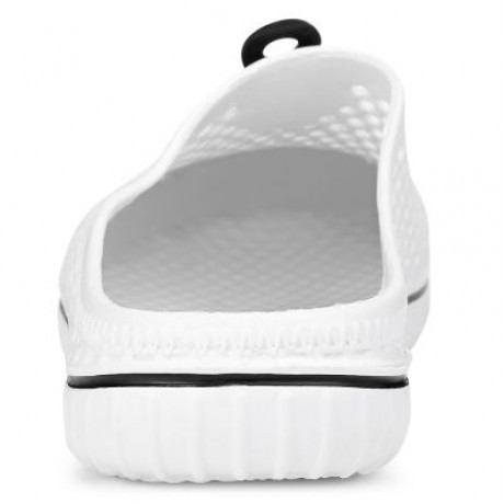 Unisex Trendy Hole Slippers Garden Beach Clogs Rain Outdoor Sandals (WHITE)