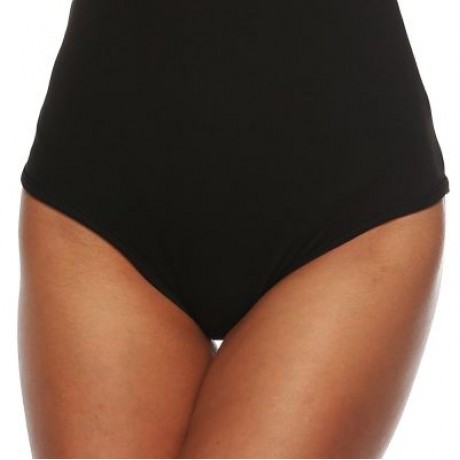 Halter Neck Cut Out Backless Floral Embroidery Women Bodysuit (BLACK)