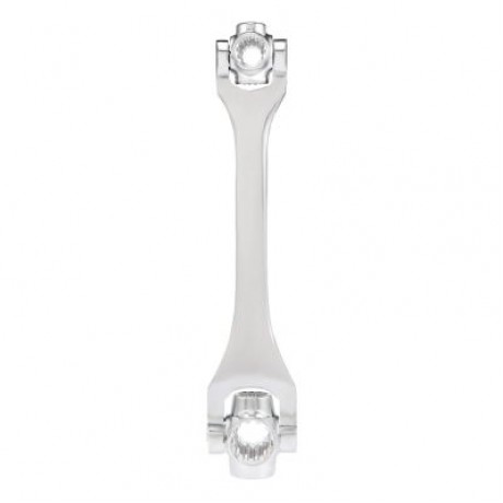 Universal Socket Sleeve Alloy Wrench 8 - 19mm Dual Head Repairing Tool (SILVER)