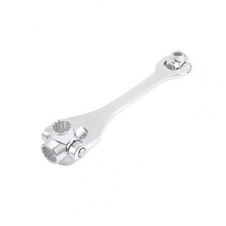 Universal Socket Sleeve Alloy Wrench 8 - 19mm Dual Head Repairing Tool (SILVER)