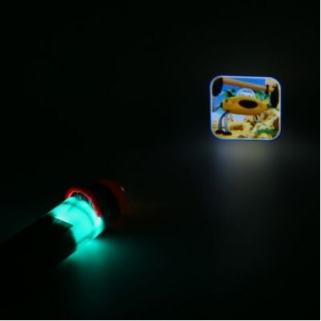 Flashlight Projector Sleep Story Slide Light Lamp Educational Toy (BLUE)