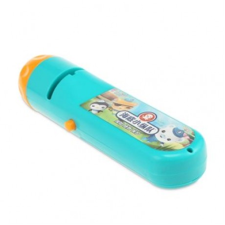Flashlight Projector Sleep Story Slide Light Lamp Educational Toy (BLUE)