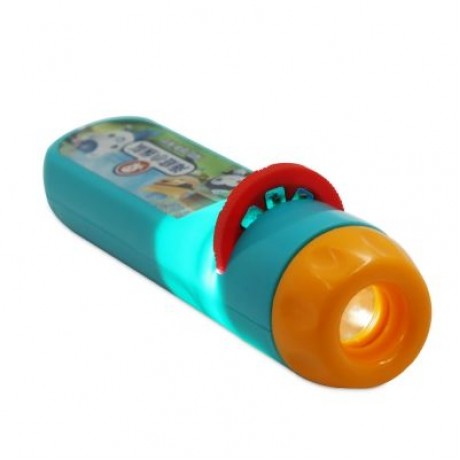 Flashlight Projector Sleep Story Slide Light Lamp Educational Toy (BLUE)