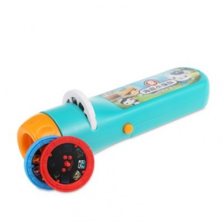 Flashlight Projector Sleep Story Slide Light Lamp Educational Toy (BLUE)