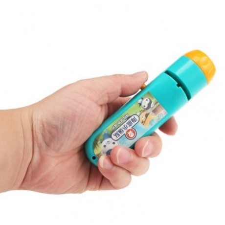Flashlight Projector Sleep Story Slide Light Lamp Educational Toy (BLUE)