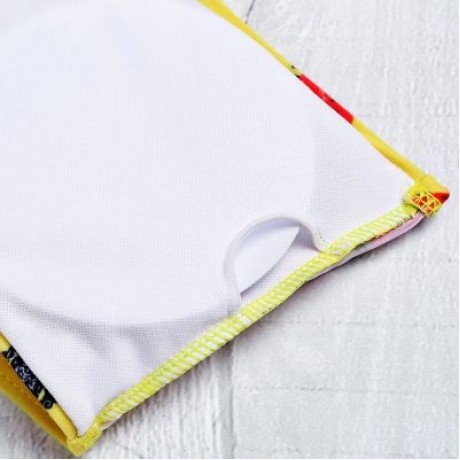 Strapless Padded Floral Print Low Waist Women Bikini Set (YELLOW)