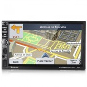 Rectangle 7021G 7 inch Car MP5 Player Bluetooth FM Radio GPS with Built-in Map (BLACK)
